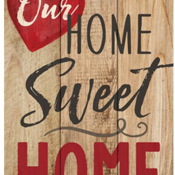 NWOT P. Graham Dunn Home Sweet Home - 7 x 5 Small Wood Plank Design Plaque Sign - Picture 5 of 5